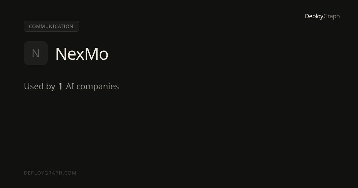 NexMo — Communication Vendor | DeployGraph