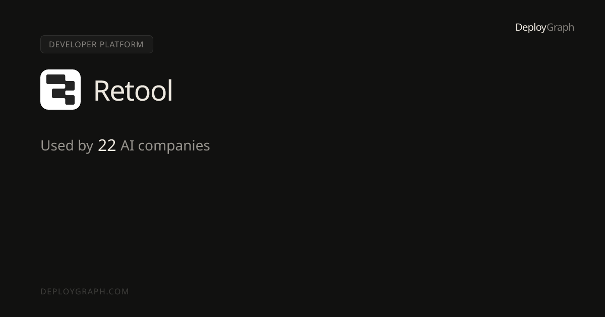 Retool — Internal Tools Vendor | DeployGraph